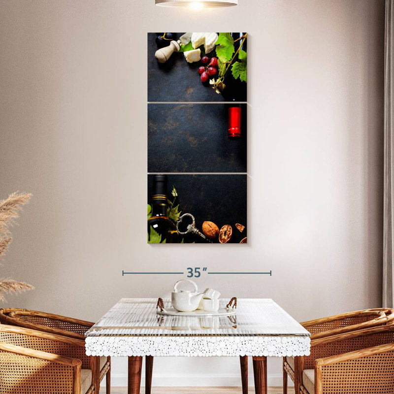 Wine Pairing Table, 52" H x 24" W