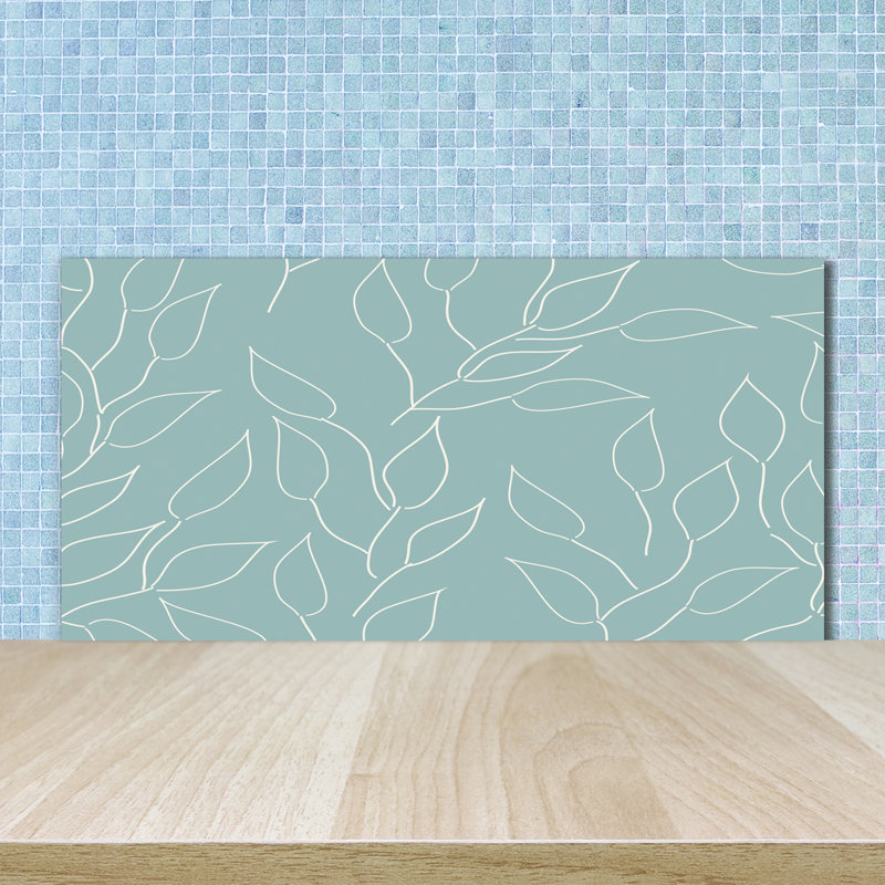 50cm W x 100cm L Glass Peel and Stick Panel