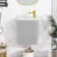 Meuble-lavabo mural avec lavabo en céramique et porte à fermeture en douceur-110488722