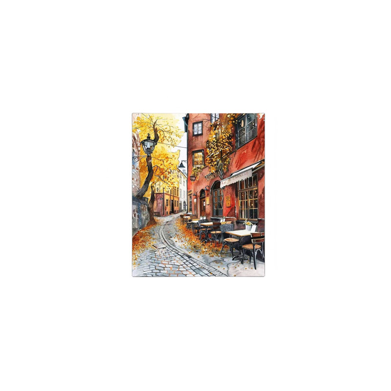 Automne, art mural sur toile sans cadre 24 po x 36 po