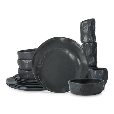 Atik Stoneware Dinnerware - Set of 16