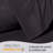 LuxClub 2 PC Black King Performance Microfiber Solid Pillowcase Set-119874948-119874942