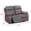 Faux Leather Reclining Sofa-114293198