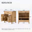 Farmhouse Bathroom Vanity with Resin Sink,Adjustable Shelf
