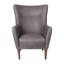 Fauteuil d'appoint à oreilles avec structure et pieds en bois Anniemae-734269774