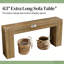 Grand canapé de table, table de couloir en bois, console