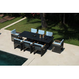 Horizon Outdoor 14 - Piece Dining Set with Cushions