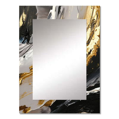 Mystery Awakening VI - Abstract Unique Wall Mirror, Modern Mirror, Printed Metal Art