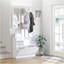 Armoire à combinaison avec armoire à chaussures + étagère suspendue + miroir