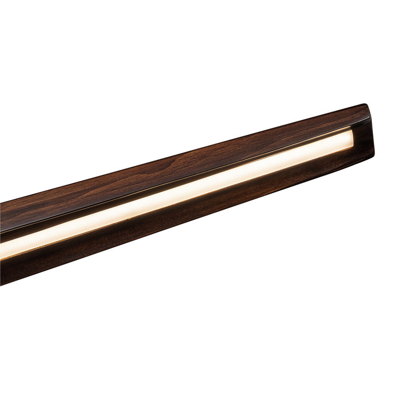 Dakota 42-In Linear Pendant, Dark Brown