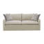 Canapé moderne Upendo avec 2 coussins, lin