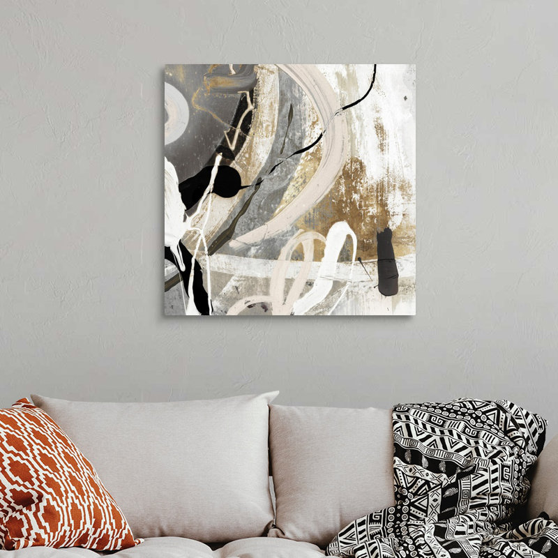 Tangled III - peinture sur toile, Toile tendue, H 30 po x l 30 po, Sans cadre