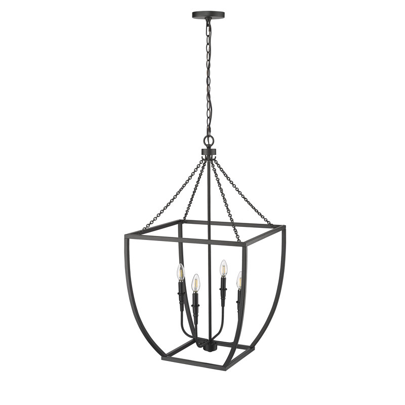 Luminaire suspendu géométrique 4 lumières Yehiel