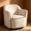 Fauteuil demi-tonneau en chenille-131092362