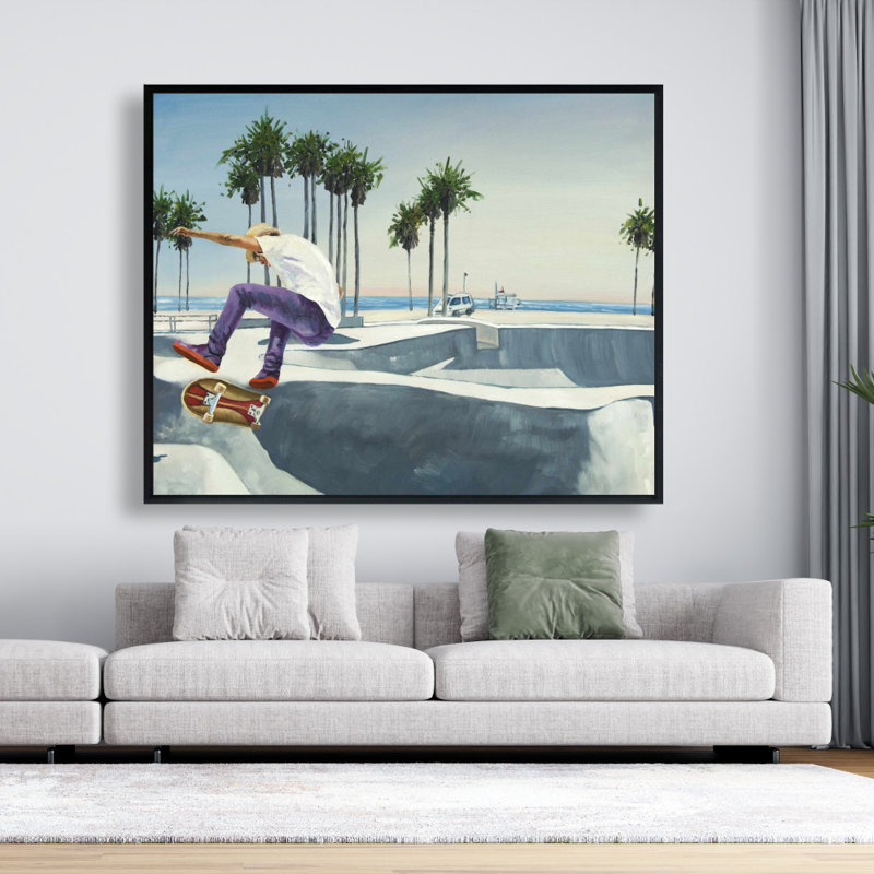 Skate Park California Print On Canvas