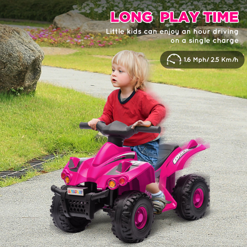 HOMCOM Battery Powered Ride On, Pink