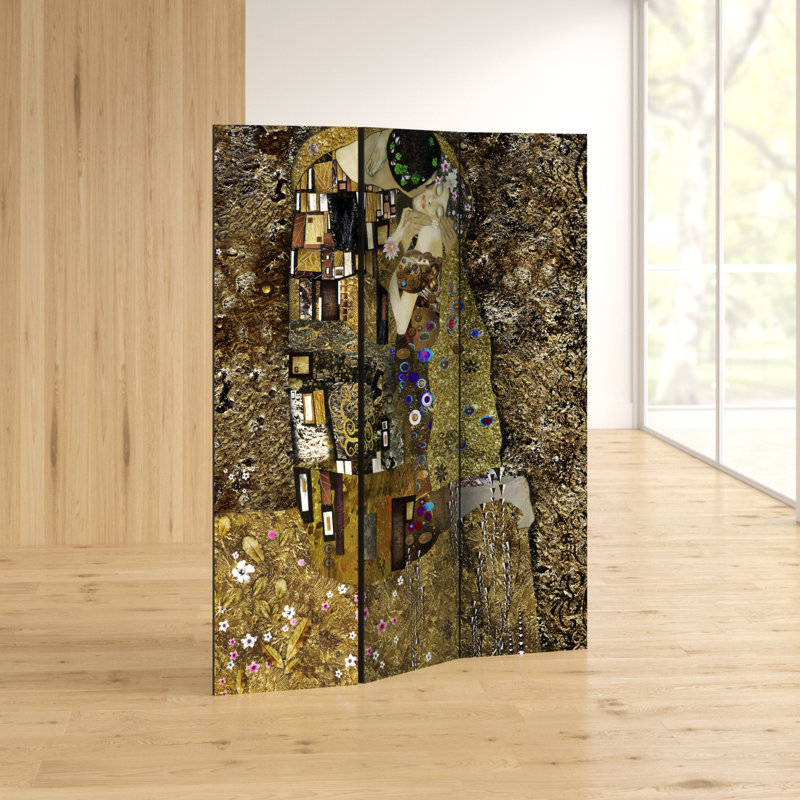 172cm H Solid Wood Folding Room Divider, 3