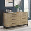 Commode 8 tiroirs, commode horizontale en bois