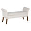 Banc de rangement transitionnel brun et crème Alahambra