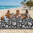 Waterproof Reversible Outdoor Rug – UV Resistant Plastic Straw Carpet – Lightweight & Collapsible for Patio, Deck, RV, Camping or Backyard – Floral Print-807674653-807674643