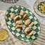 Emerald Check Small Oval Platter