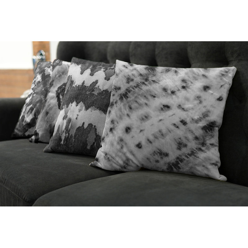 Housse de coussin Montezuma, 12 po x 12 po, Beige / gris