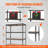 Storage Shelving Unit, 5-Tier Adjustable