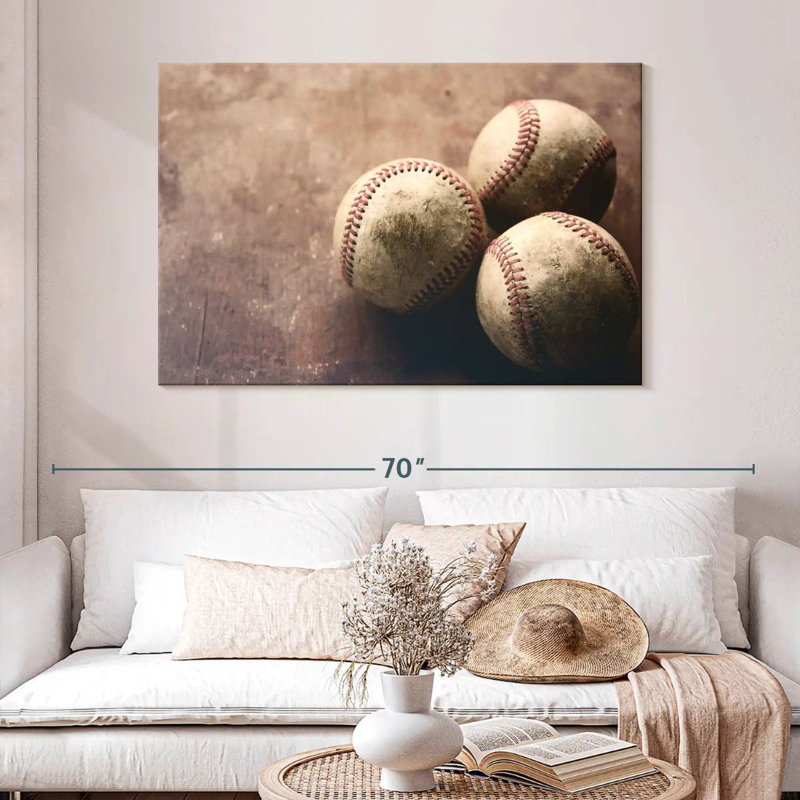 Sireci Baseball Trio, 32" H x 48" W