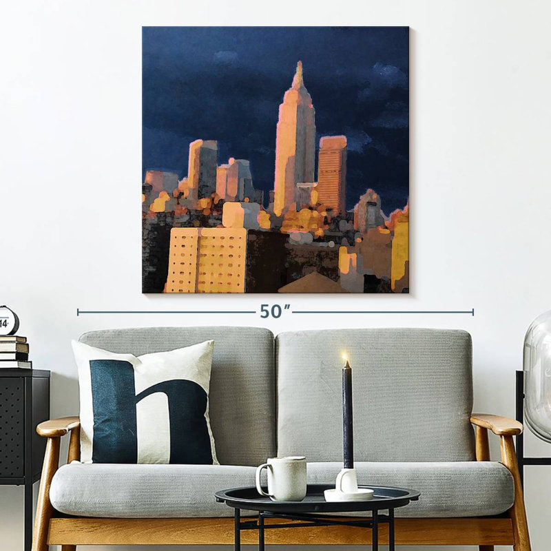 Lilie The City I, 33" H x 33" W