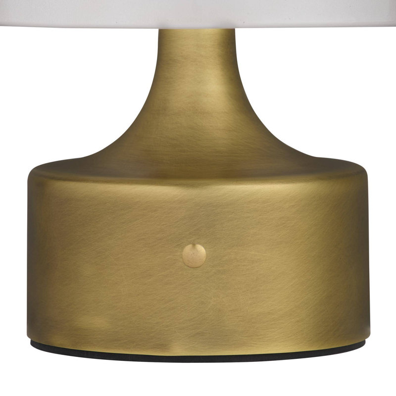 Verglas Mini Rechargeable Accent Lamp, Antique Brass