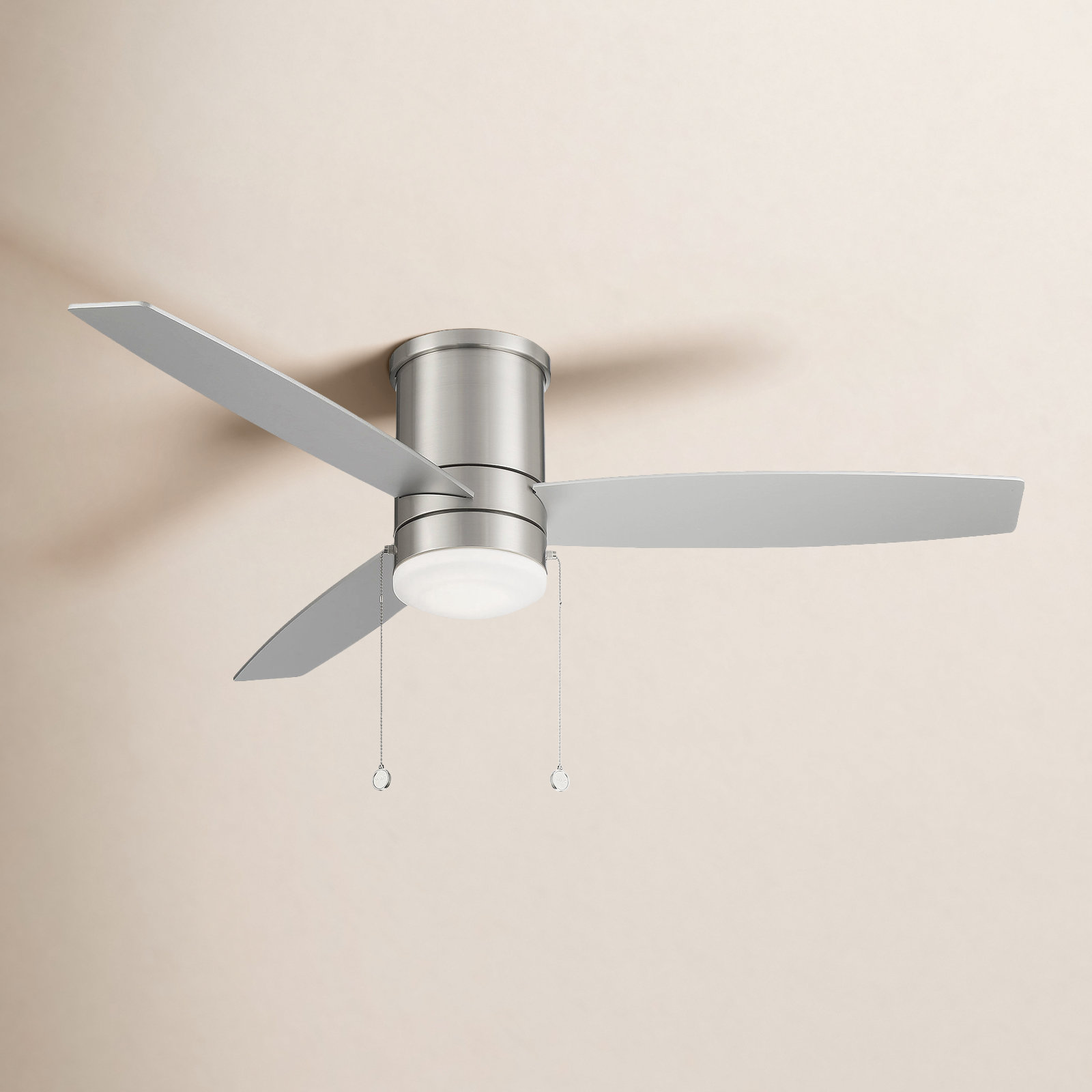 Atlantis 52" Ceiling Fan with LED Light Kit, Silver