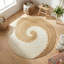 Tapis rond en jute