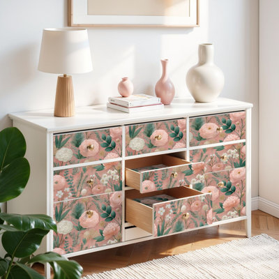 Papier auto-adhésif à peler et coller avec fleurs printanières Botanical Blooms