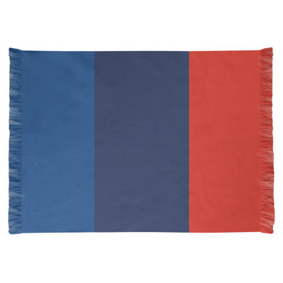 Tapis à rayures bleu royal/bleu marine/rouge marine 65 po x 54 po Toronto