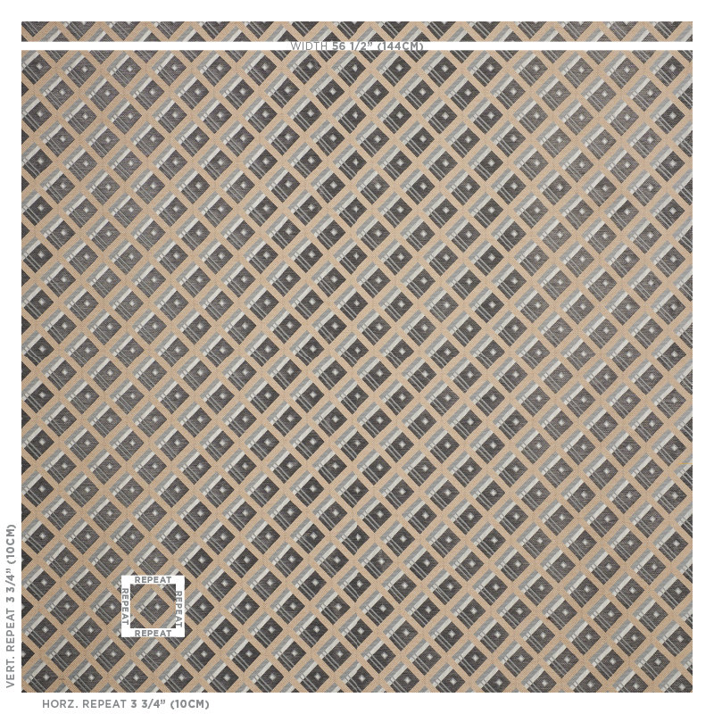 Tissu Legrad Argyle, Anthracite