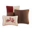 Ensemble d'édredon en microsuède 7 pièces Red Cal King-117517684-117517683