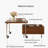 Square stone slab coffee table set