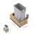 Dowell 15" Single Pullout Kitchen Trash Can with Soft-close Slides - Wood-115821830