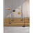Inlight 66" Modern Arc Floor Lamp，Black Marble Base，Bulb Not Included-1268974021