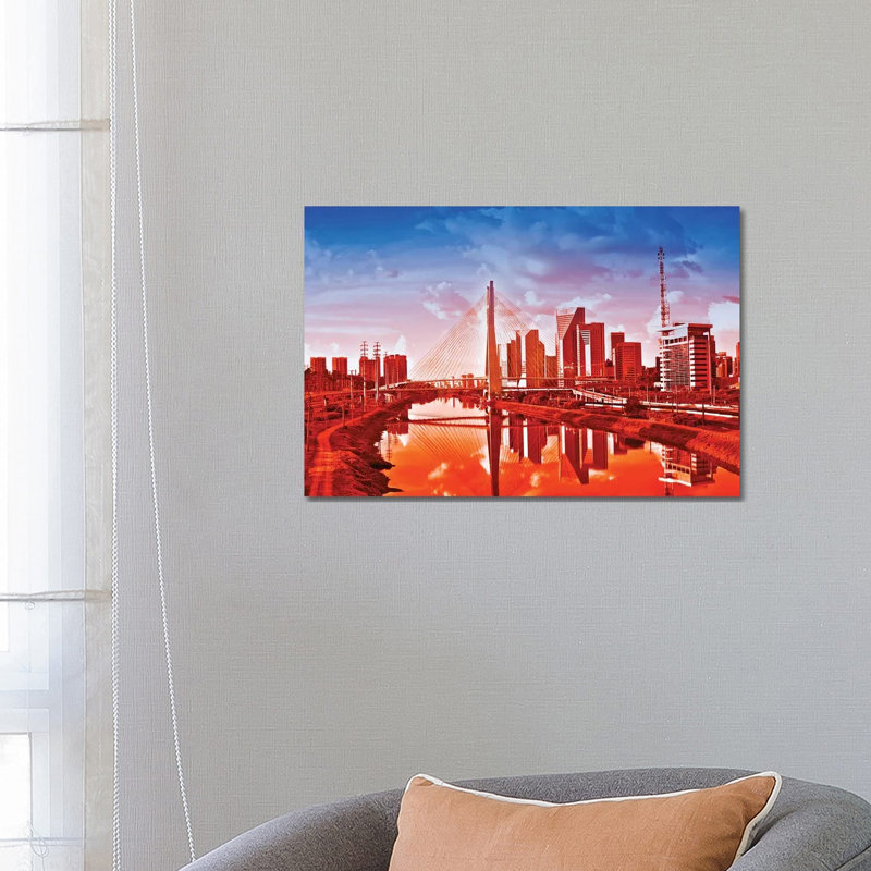 Sao Paulo Bridge V by Glauco Meneghelli - Wrapped Canvas Print