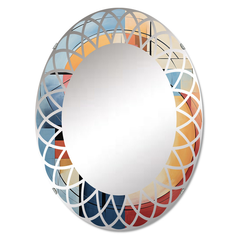 Dorlyndrus - Miroir mural moderne ovale, 30 po x 20 po