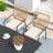 8-Person Patio Dining Set with Extra Large Square Dining Table and Cushioned Stackable Rattan Chairs-822231503