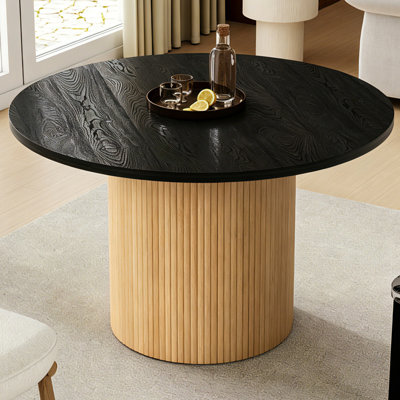 Charleily 47.2'' Solid Wood Round Dining Table