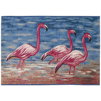 Aylesha Flamingos Indoor/Outdoor Mat