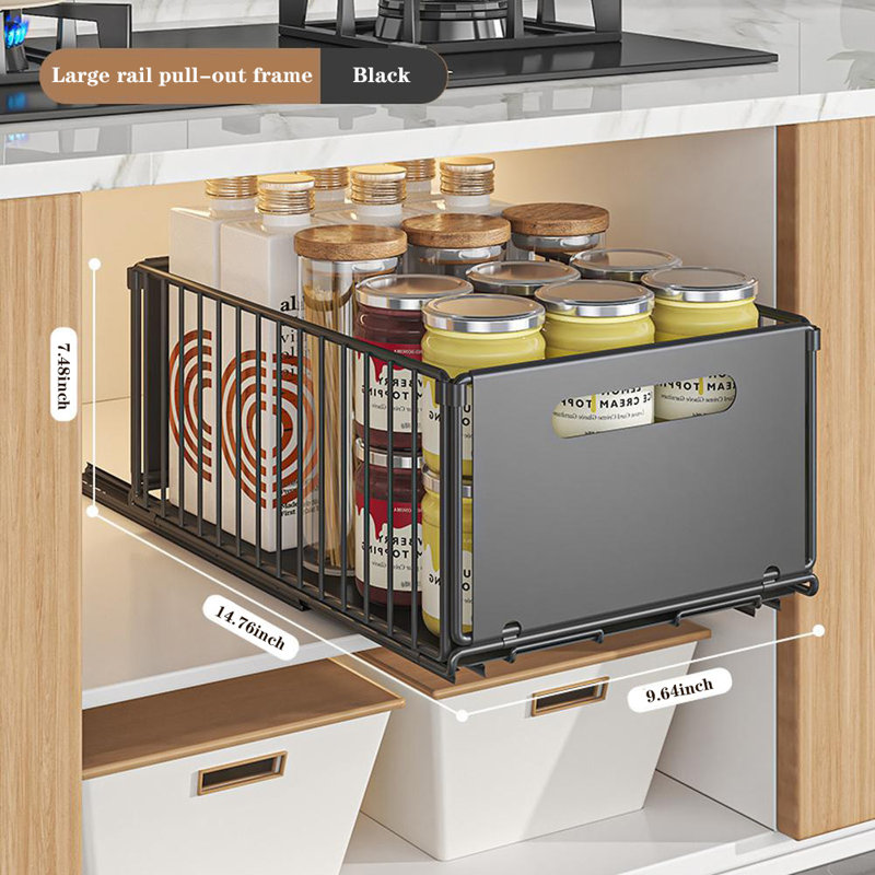 Organisateur de cuisine escamotable, H 7,48 po x l 9,64 po x P 14,76 po