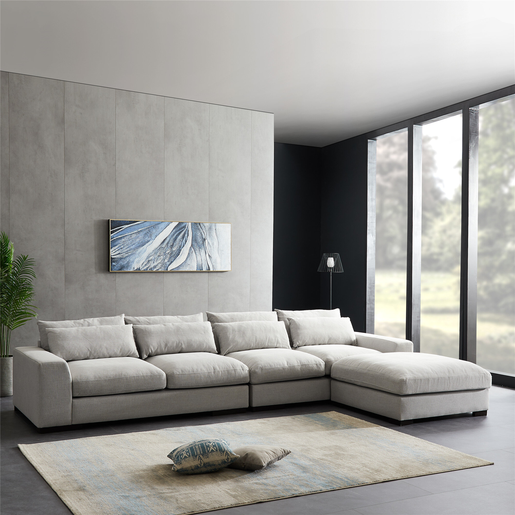 Cassimore Sectional Sofa, Pan Home Furnishings