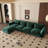 Minarik 4-Seat Chenille Fabric Upholstered Sectional Sofa With Ottoman-231248842
