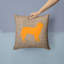 Coussin décoratif intérieur/extérieur en toile jute revêtu-14982709-14982710