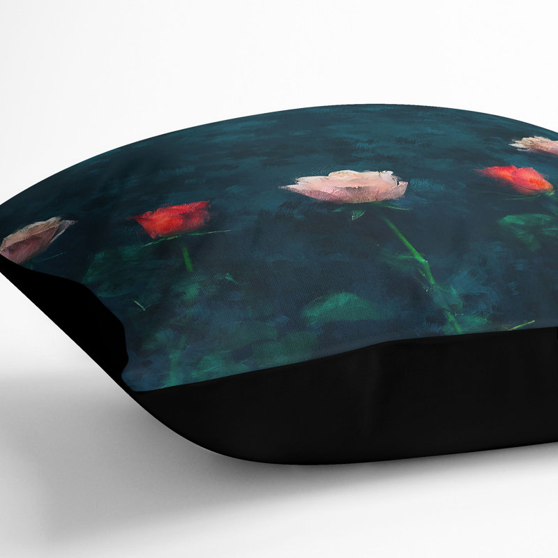 Square Throw Cushion, 55cm H x 55cm W x 20cm D, Black