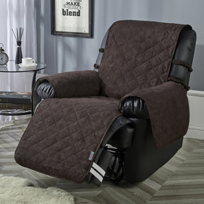 Housse imperméable en microsuède pour fauteuil inclinable à coussins carrés / rectangulaires